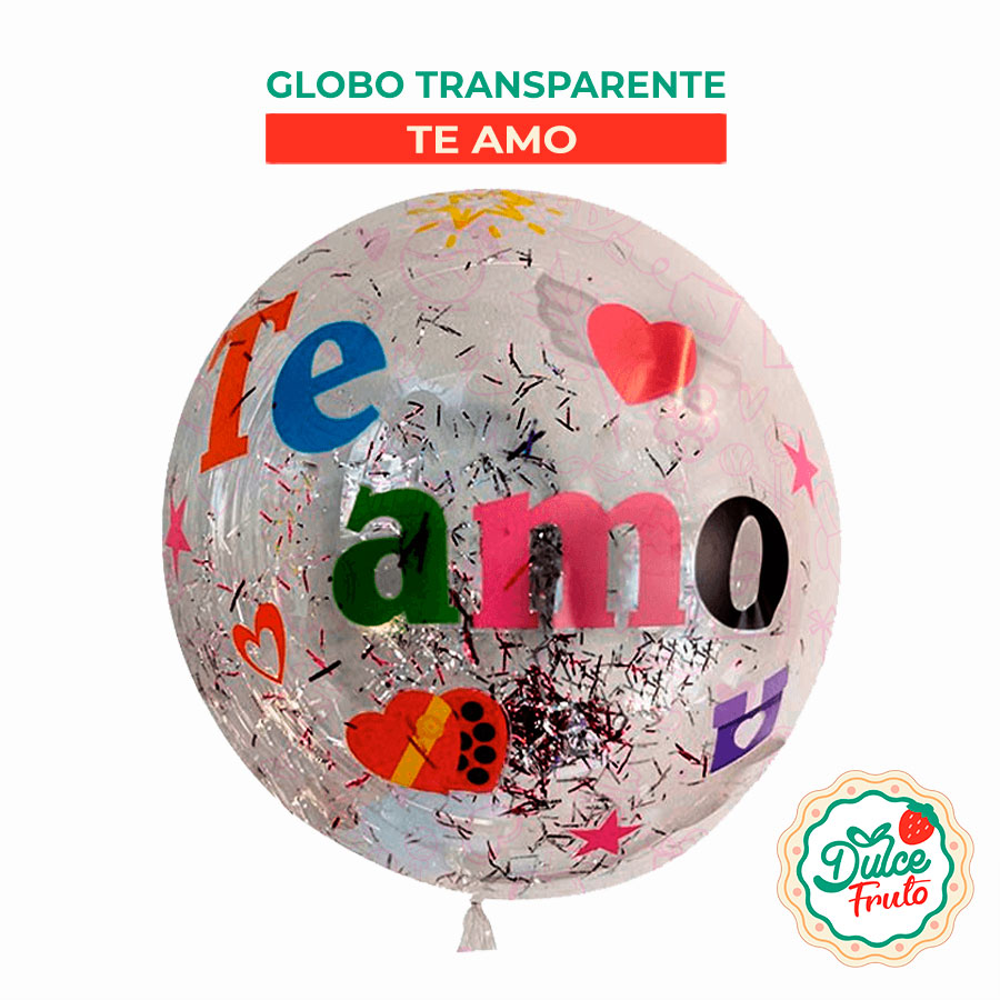 Globo Transparente Te-Amo